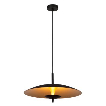 Lucide lights VULCAN pendant light LED black, 1-light source