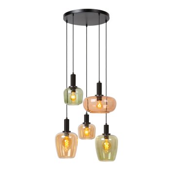 Lucide lights ILONA pendant light black, 5-light sources