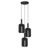 Lucide lights RAFAL pendant light black, 3-light sources