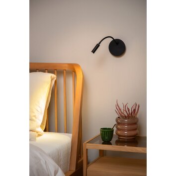 Lucide lights JOLIJN wall light LED black, 1-light source