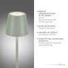 Leuchten Direkt lights EURIA floor lamp LED green, 1-light source