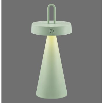 Leuchten Direkt lights ALWA table lamp LED green, 1-light source