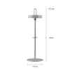 Leuchten Direkt lights AMAG table lamp LED grey, 1-light source