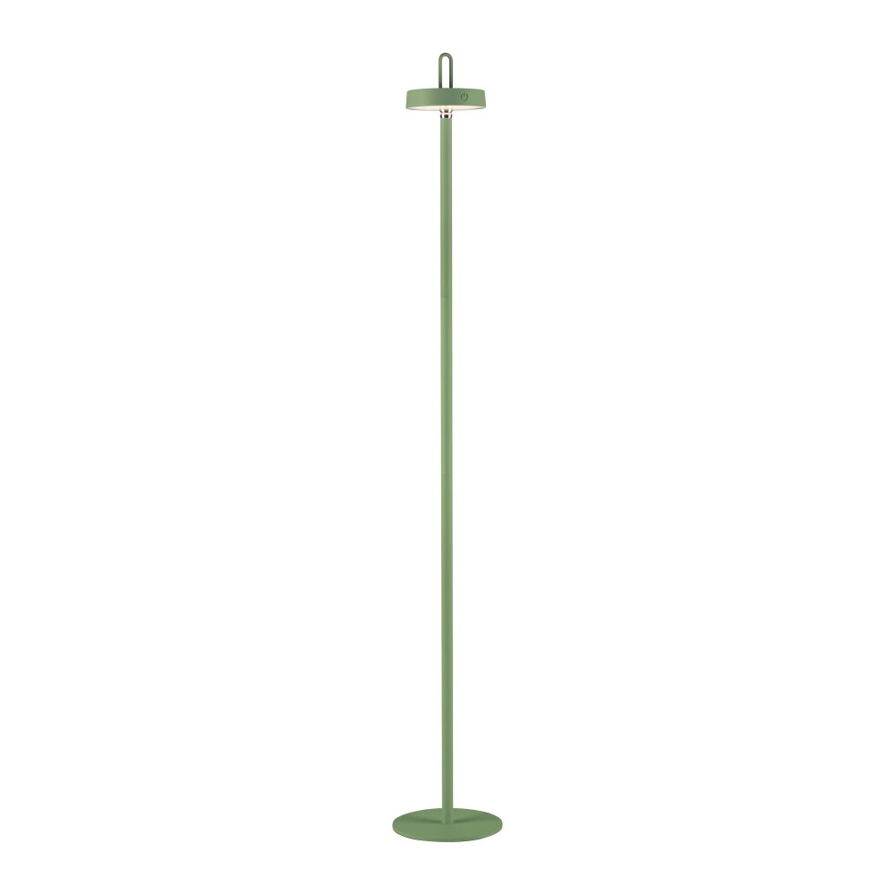 Leuchten Direkt lights AMAG floor lamp LED green, 1-light source