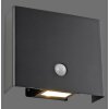 Leuchten Direkt lights AMIN wall light LED black, 2-light sources, Motion sensor