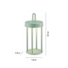 Leuchten Direkt lights ANSELM table lamp LED green, 1-light source