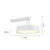 Leuchten Direkt lights ARMA pendant light LED white, 1-light source