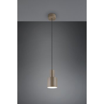 Trio lights Agudo pendant light brown, 1-light source