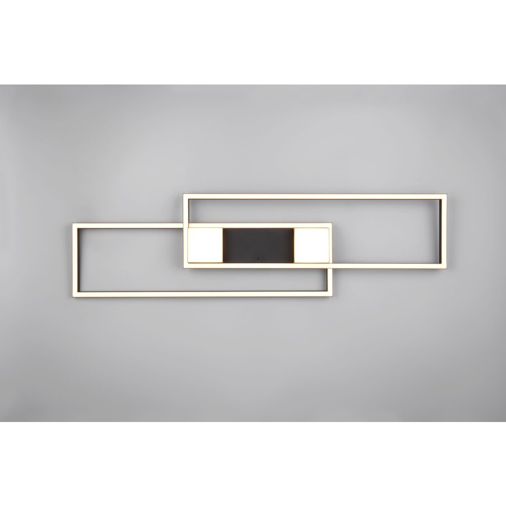 Trio lights ALBANY ceiling light LED black, 1-light source, Remote control