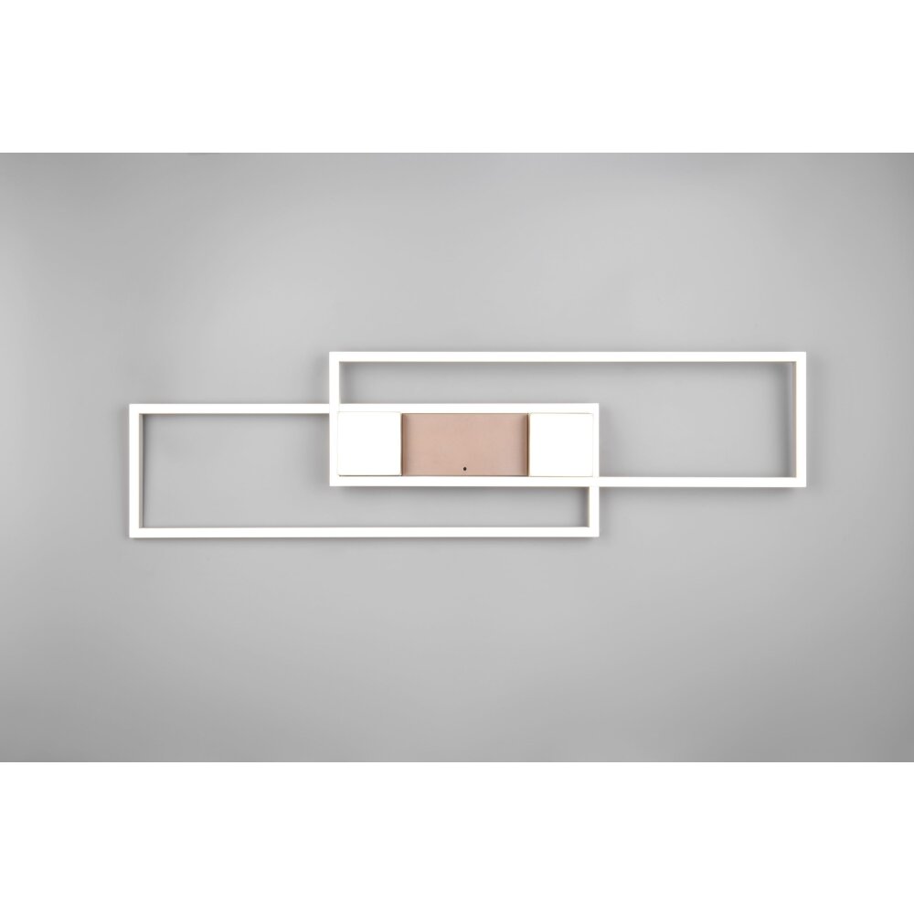 Trio lights ALBANY ceiling light LED brown, 1-light source, Remote control
