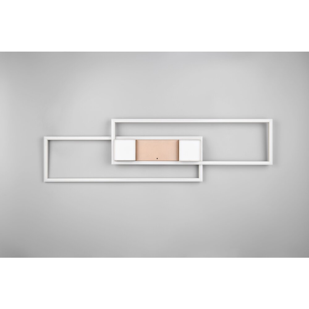 Trio lights ALBANY ceiling light LED brown, 1-light source, Remote control