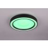 Reality lights Arco ceiling light LED black, 1-light source, Remote control, Colour changer