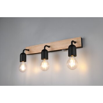 Trio lights Arturo wall light Light wood, 3-light sources