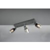 Reality lights Cadiz ceiling spotlight anthracite, 3-light sources