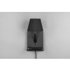 Trio lights Comfort wall light black, 1-light source