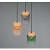 Trio lights Cork pendant light colourful, 3-light sources