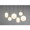 Trio lights Diva pendant light brass, 6-light sources