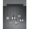 Trio lights Diva pendant light black, 6-light sources