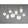 Trio lights Diva pendant light brass, 8-light sources