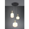 Trio lights Diva pendant light brass, 3-light sources