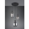 Trio lights Diva pendant light black, 3-light sources