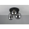 Trio lights Diva ceiling light black, 3-light sources