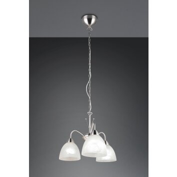 Reality lights DOBBY pendant light matt nickel, 3-light sources