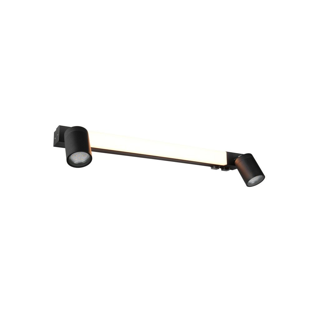 Trio lights Enrico wall light LED black, 3-light sources