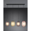 Trio lights Facette pendant light black, 4-light sources