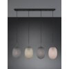 Trio lights Facette pendant light black, 4-light sources