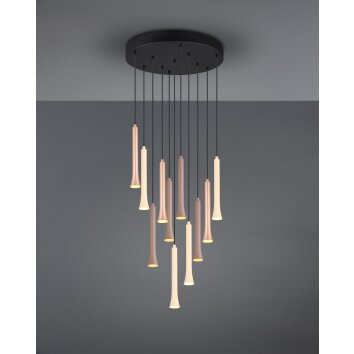 Trio lights Fiato pendant light LED black, 11-light sources