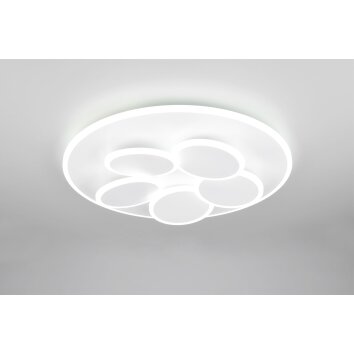 Trio lights Mandala ceiling light LED white, 1-light source, Remote control