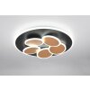 Trio lights Mandala ceiling light LED black-gold, 1-light source, Remote control