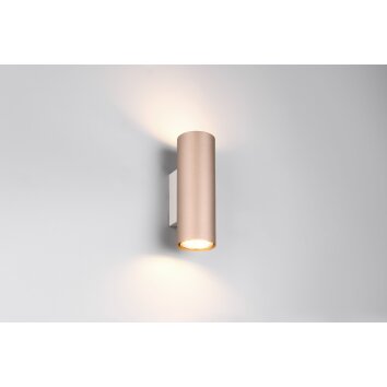 Trio lights Marley wall light brown, 2-light sources