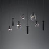 Trio lights Mataro pendant light black, 8-light sources