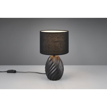 Reality lights Melva table lamp black, 1-light source