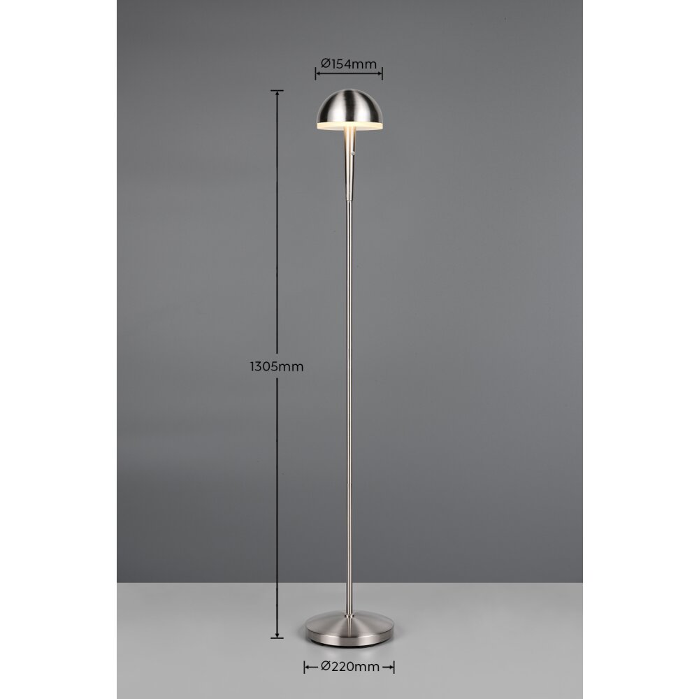 Reality lights Mendorez floor lamp LED matt nickel, 1-light source