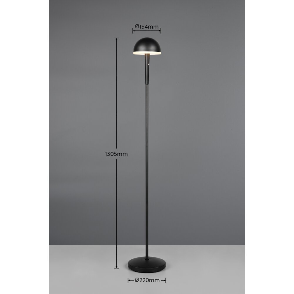 Reality lights Mendorez floor lamp LED black, 1-light source
