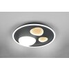 Trio lights Pebble ceiling light LED black, 1-light source, Remote control