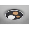 Trio lights Pebble ceiling light LED black, 1-light source, Remote control