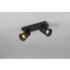 Trio lights Sharp ceiling spotlight black, 2-light sources