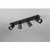 Trio lights Sharp ceiling spotlight black, 4-light sources