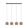 Trio lights SMILLA pendant light black, 4-light sources