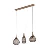 Trio lights SORAYA pendant light antique brass, 3-light sources