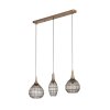 Trio lights SORAYA pendant light antique brass, 3-light sources