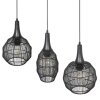 Trio lights SORAYA pendant light black, 3-light sources