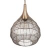 Trio lights SORAYA pendant light antique brass, 1-light source