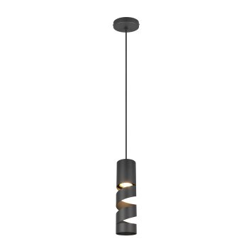 Trio lights Stream pendant light black, 1-light source