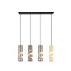 Trio lights Stream pendant light colourful, 4-light sources