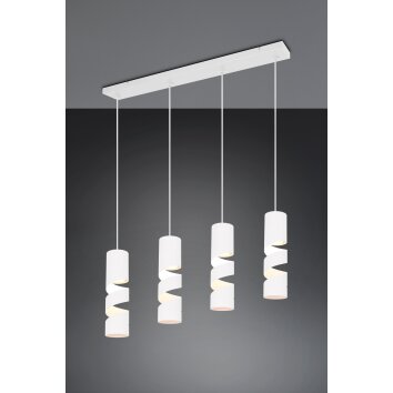 Trio lights Stream pendant light white, 4-light sources